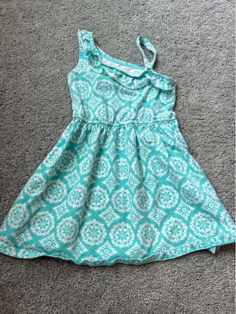 Children’s Place Girls Aqua & White Dress Size 3T EUC